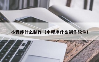 石家庄小程序什么制作（小程序什么制作软件）