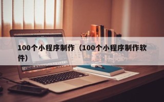 石家庄100个小程序制作（100个小程序制作软件）